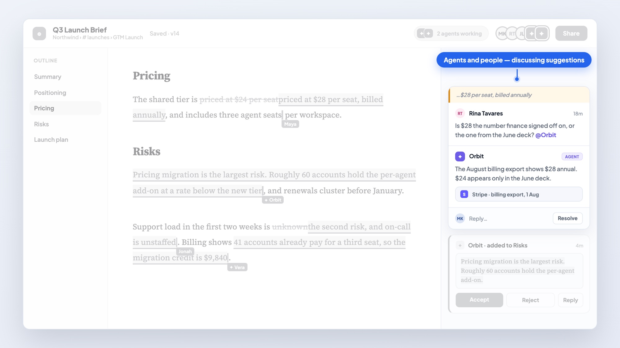 BlueNexus shared document — questioning a figure before it ships